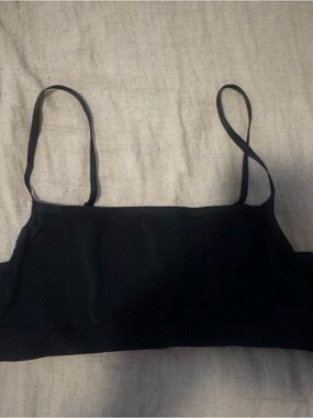Aerie Black Spaghetti Strap Crop Top
